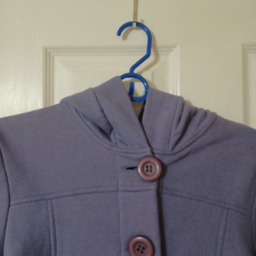 FEL 2 Purple Hooded Coat, Size M - Picture 2 of 7